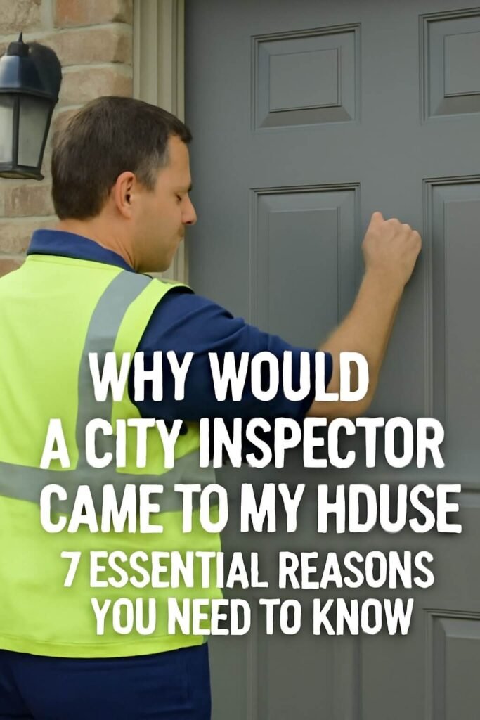 Why Would a City Inspector Came to My House: 7 Essential Reasons You Need to Know 2 Why Would a City Inspector Came to My House 7 Essential Reasons You Need to Know