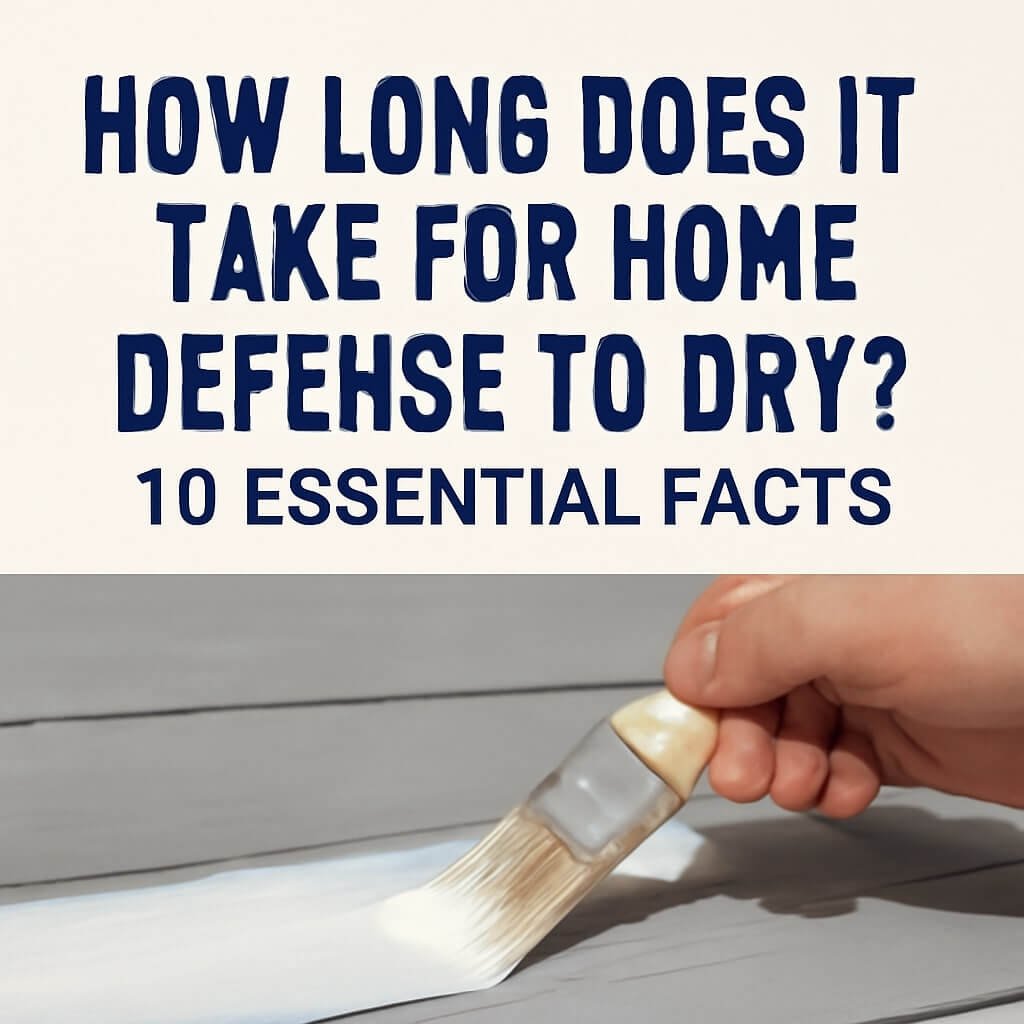 how long does it take for home defense to dry