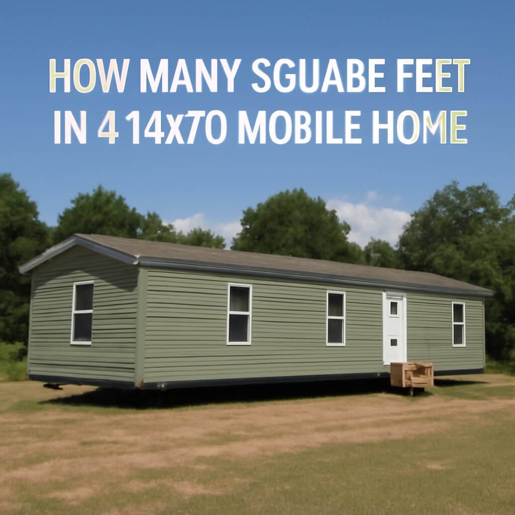 how many square feet in a 14x70 mobile home
