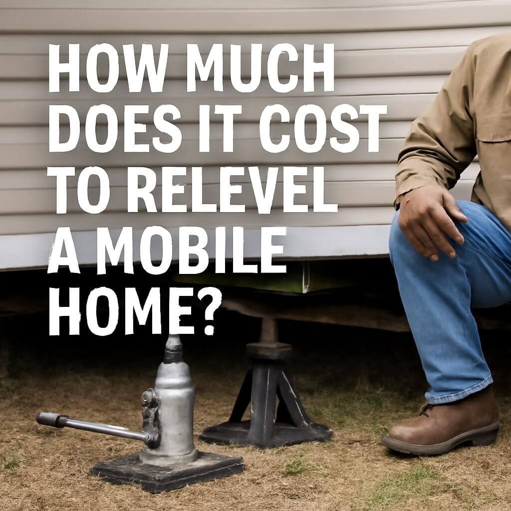 how much does it cost to relevel a mobile home