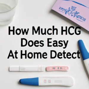 how much hcg does easy at home detect