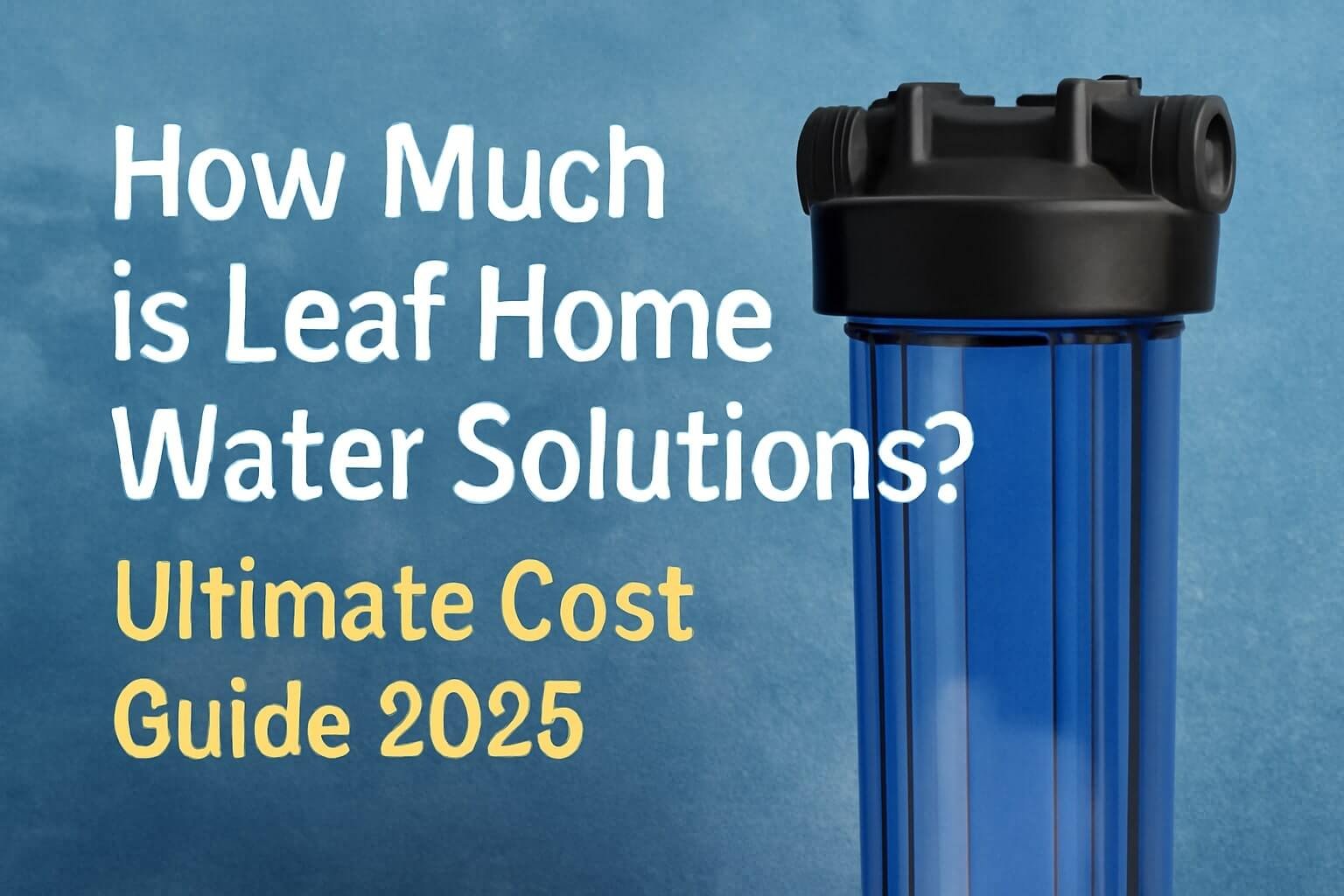 how much is leaf home water solutions