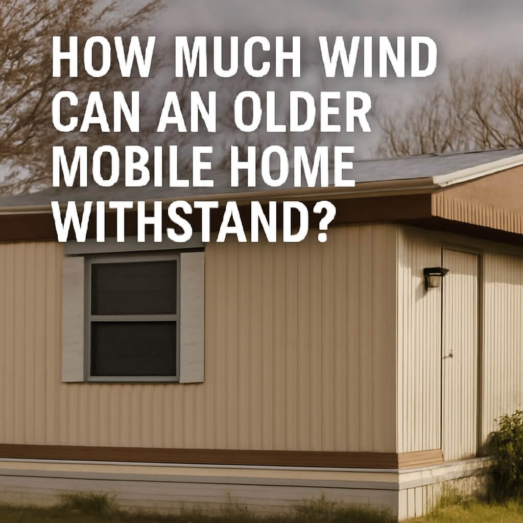 how much wind can an older mobile home withstand