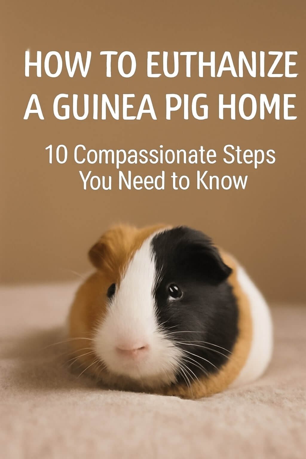 how to euthanize a guinea pig at home