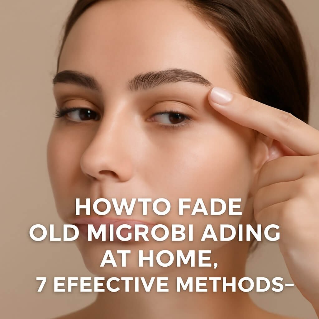 how to fade old microblading at home