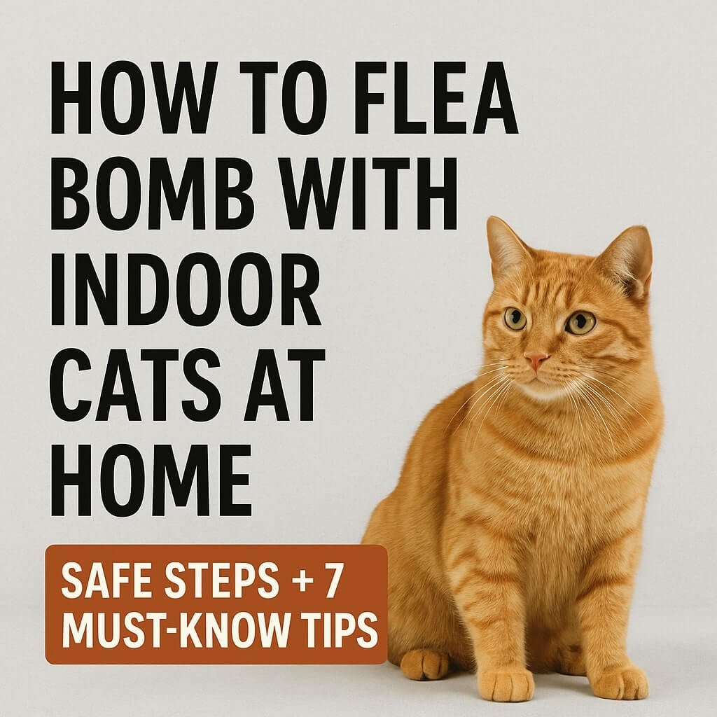 how to flea bomb with indoor cats at home