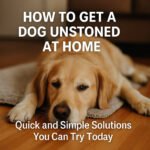 how to get a dog unstoned at home