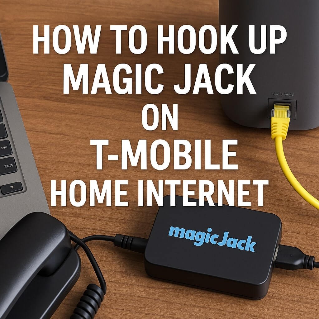 how to hook up magic jack on tmobile home internet