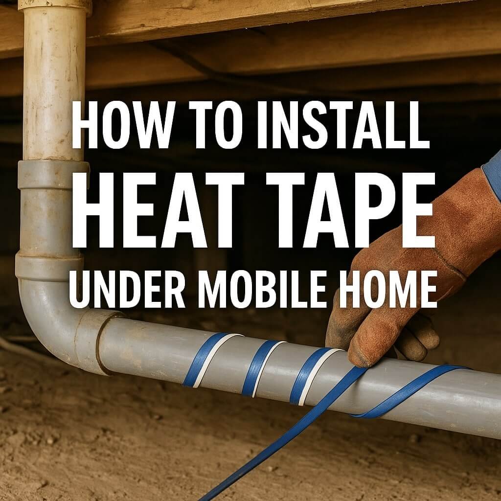 how to install heat tape under mobile home