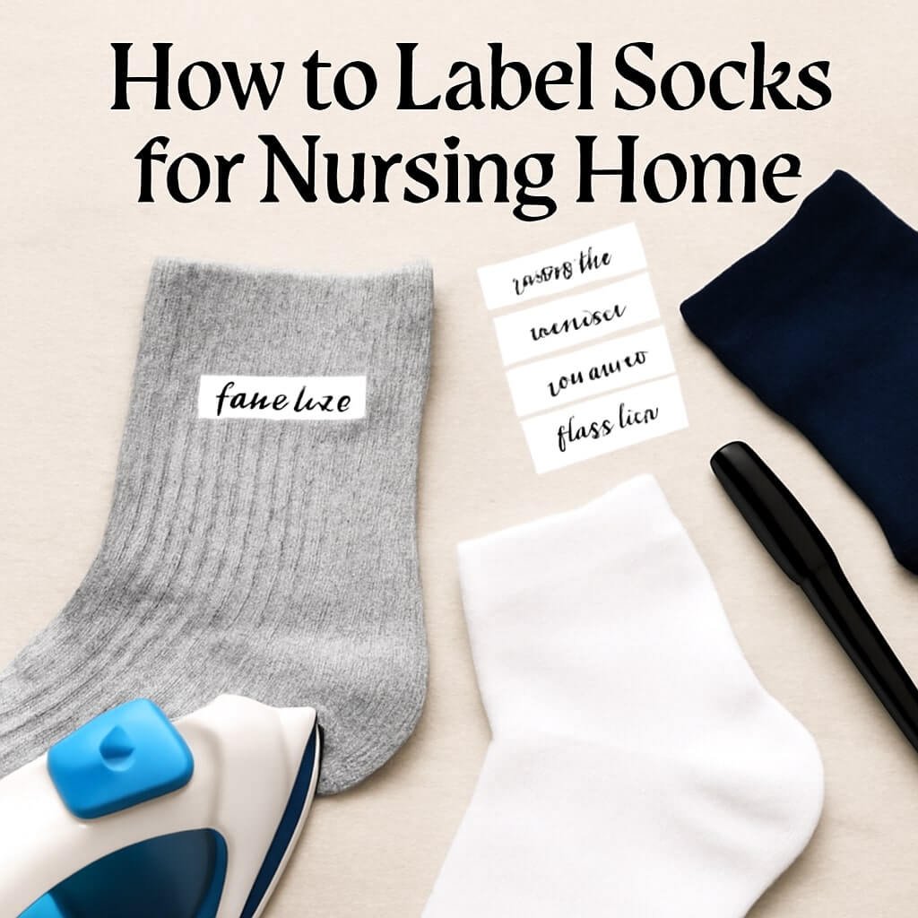 how to label socks for nursing home