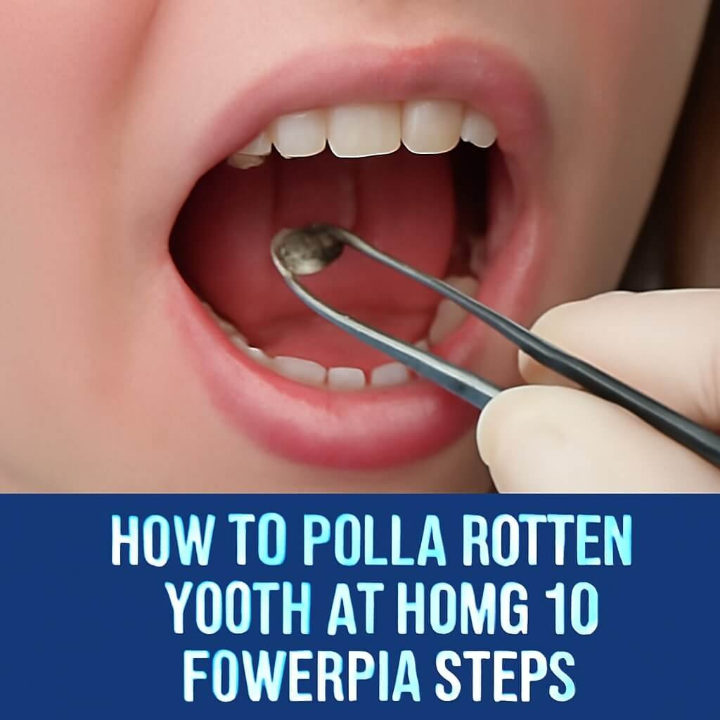 how to pull a rotten tooth at home