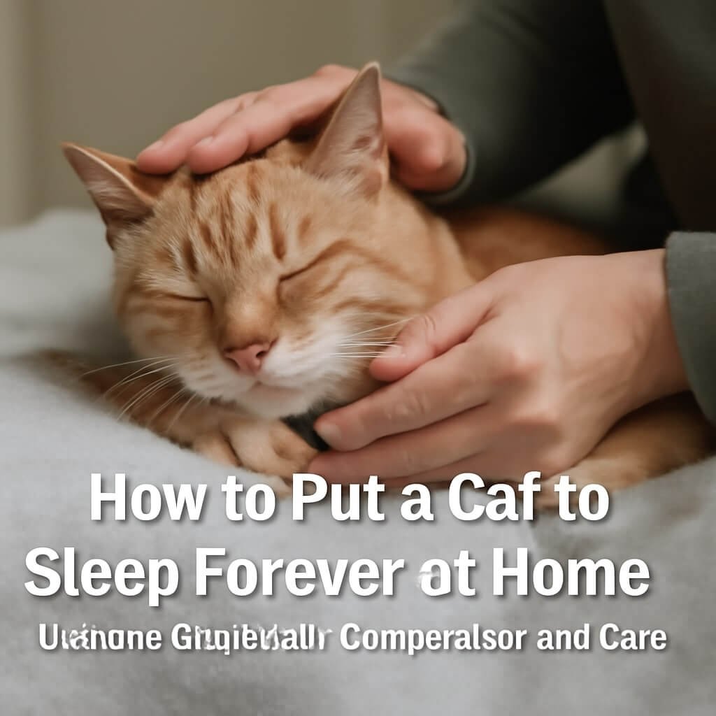 how to put a cat to sleep forever at home