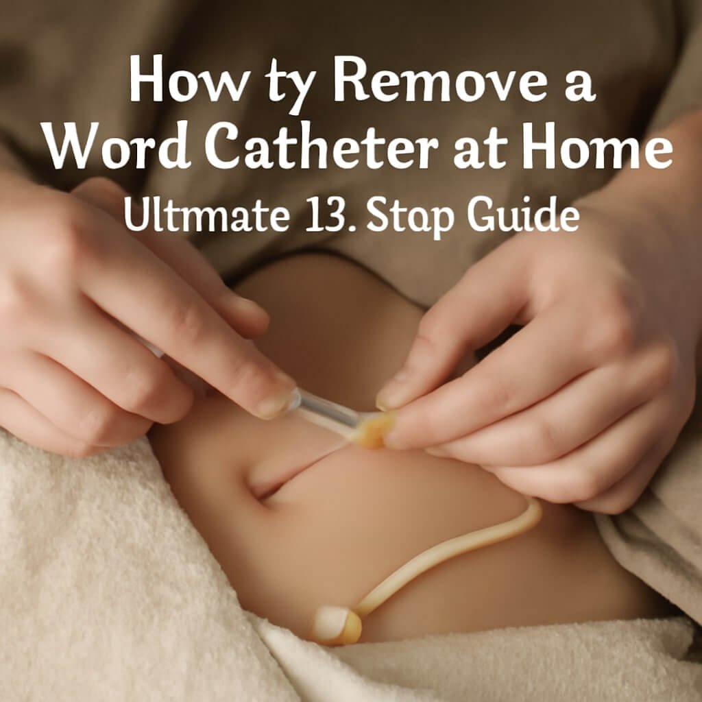 how to remove a word catheter at home