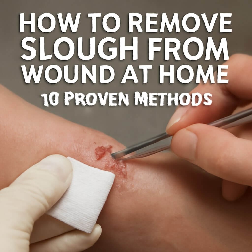 how to remove slough from wound at home