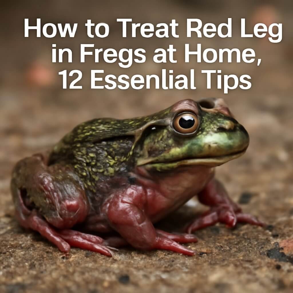 how to treat red leg in frogs at home