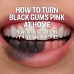 how to turn black gums pink at home