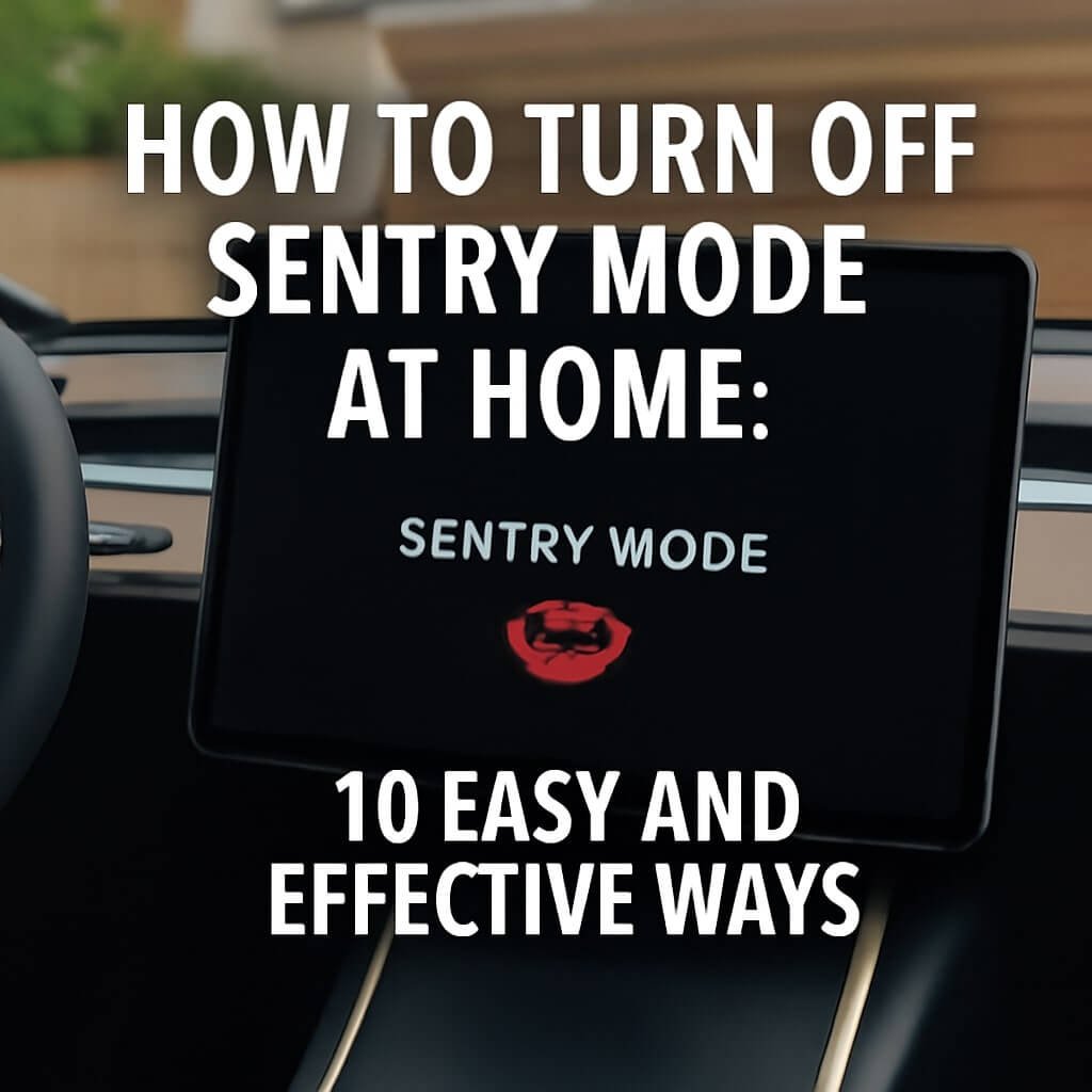 how to turn off sentry mode at home