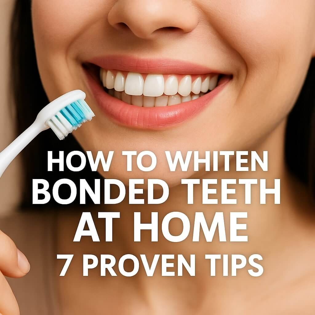how to whiten bonded teeth at home