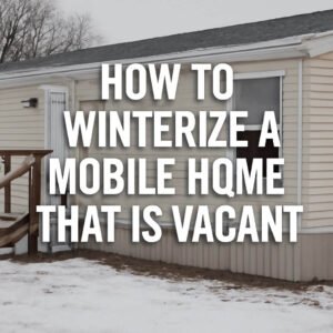 how to winterize a mobile home that is vacant