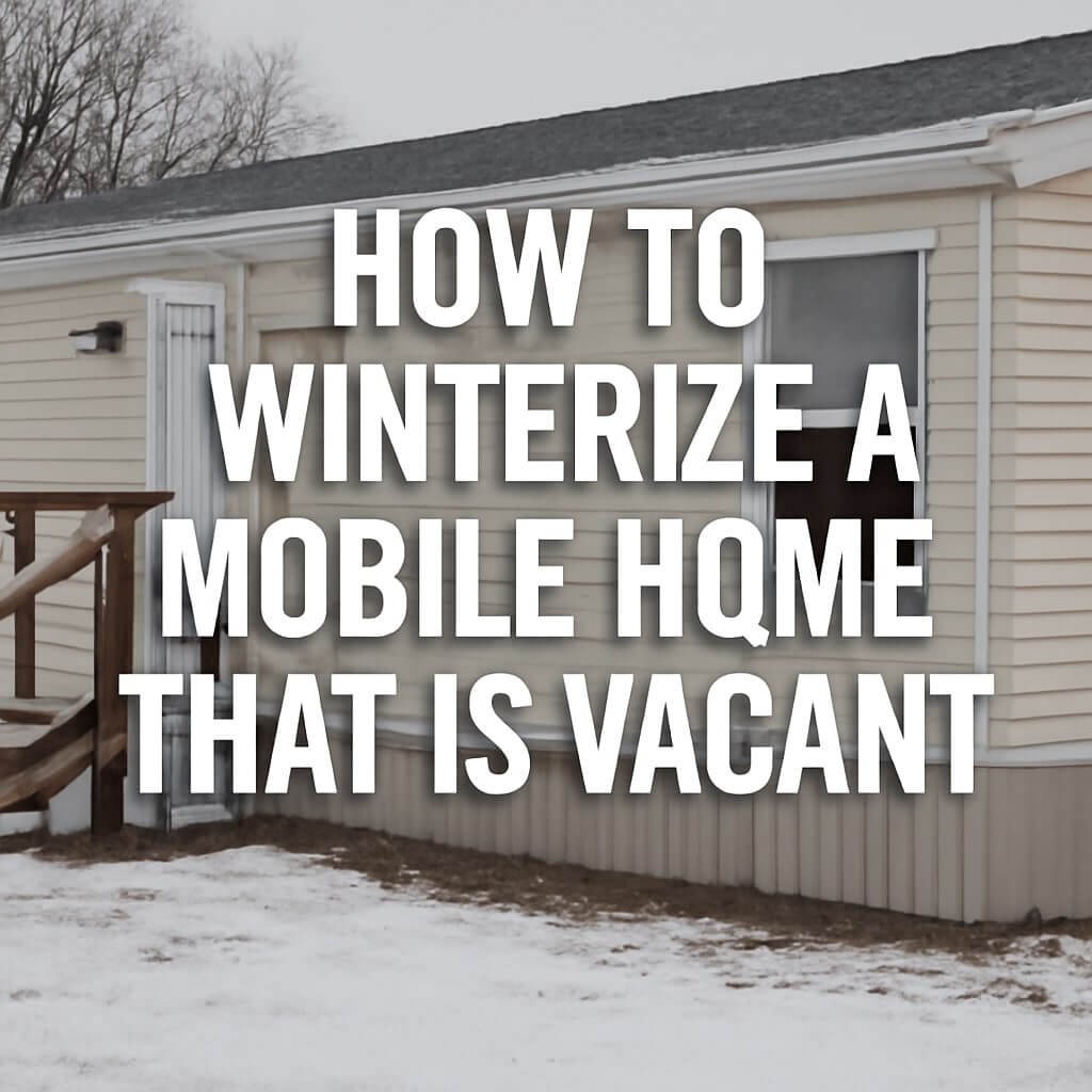 how to winterize a mobile home that is vacant