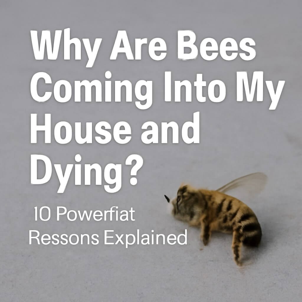 why are bees coming into my house and dying