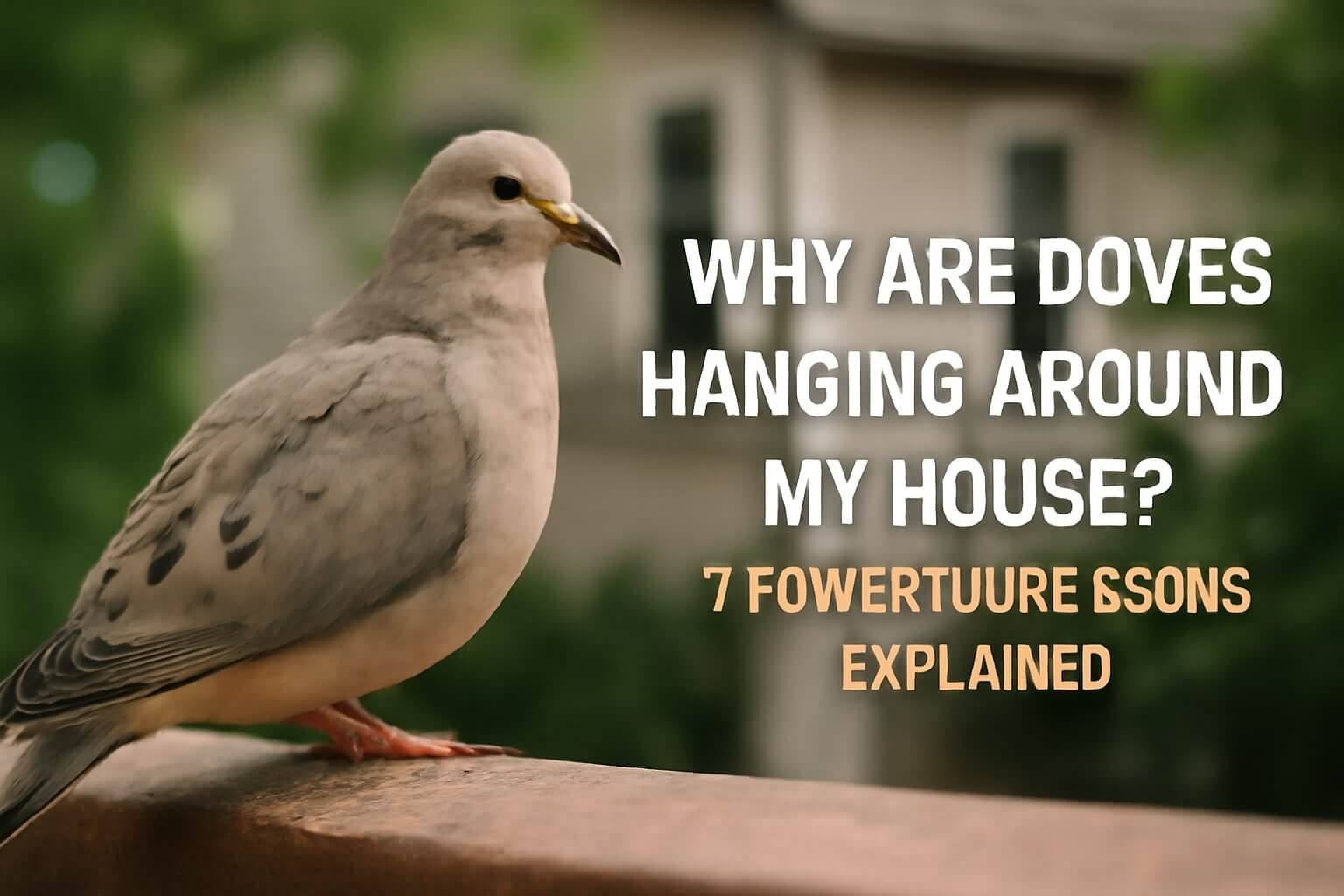 why are doves hanging around my house