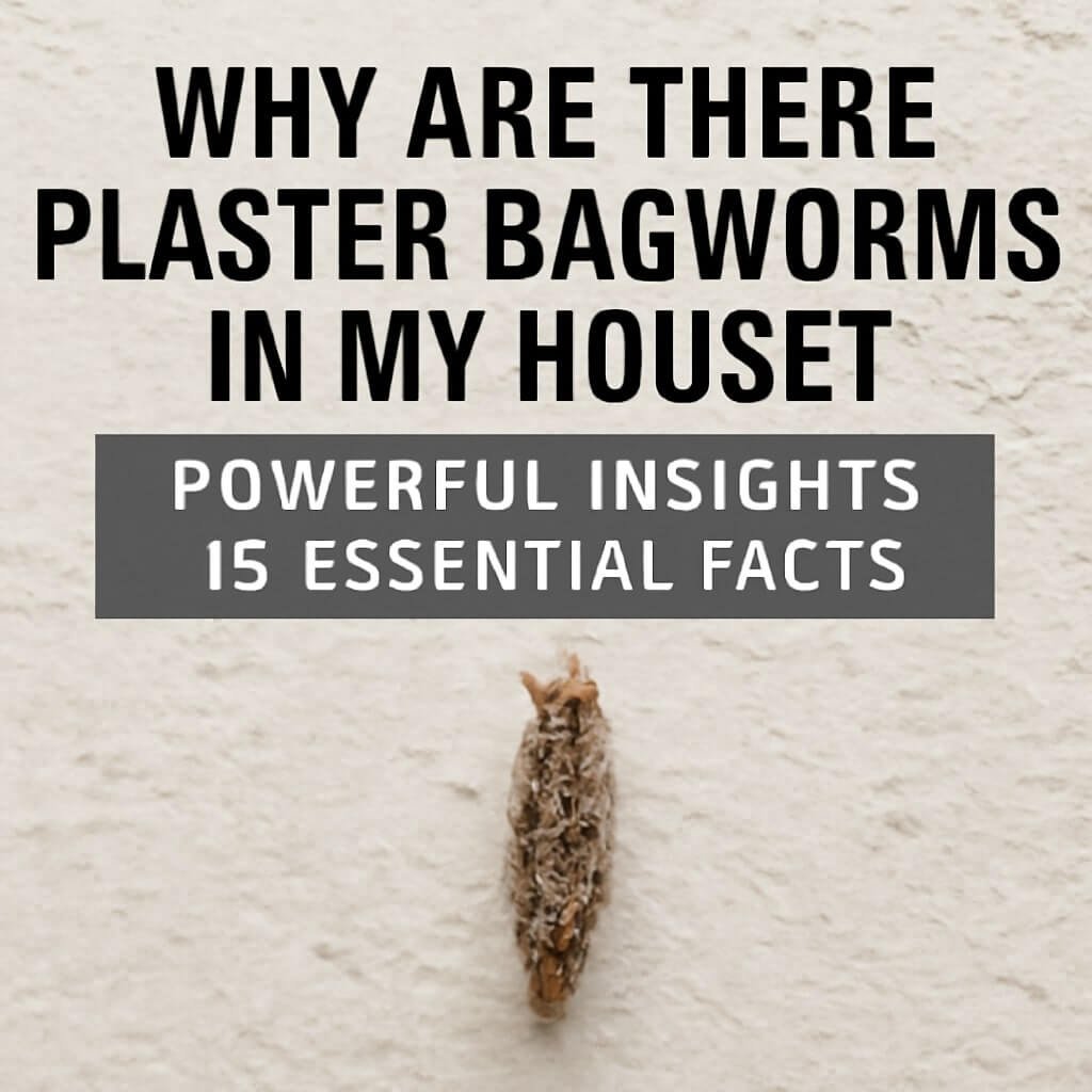 why are there plaster bagworms in my house
