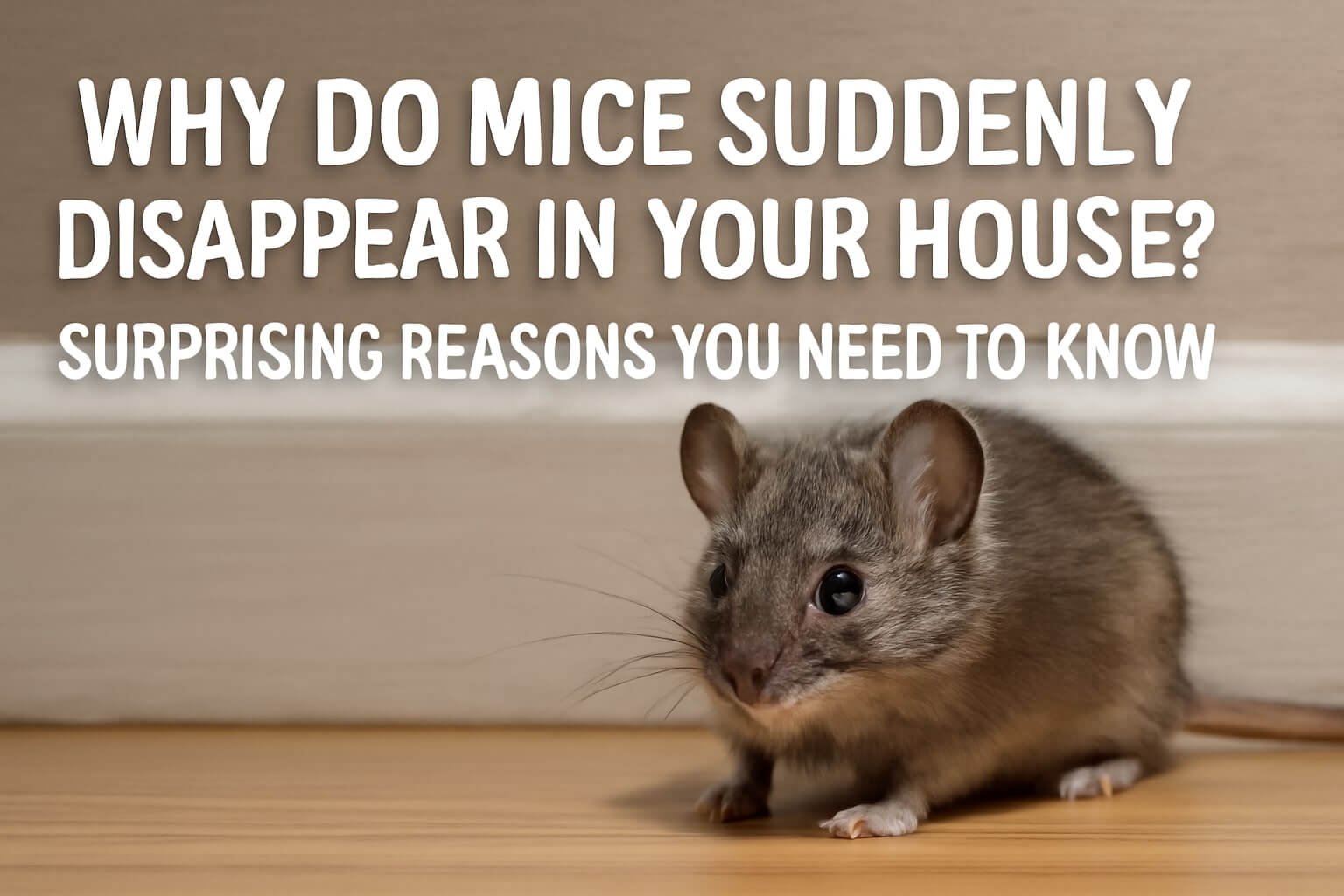 why do mice suddenly disappear in house