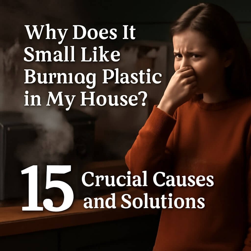 why does it smell like burning plastic in my house