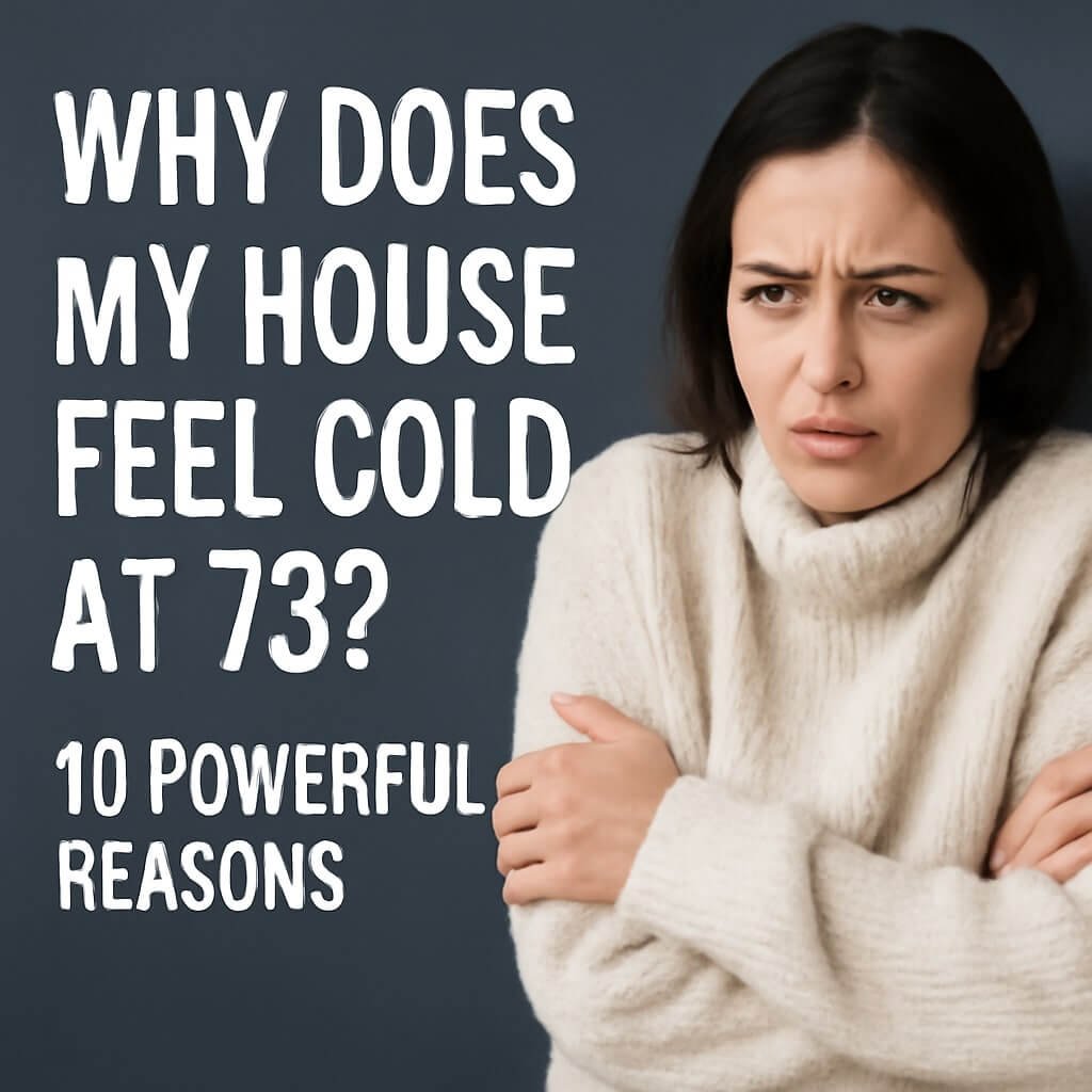 why does my house feel cold at 73