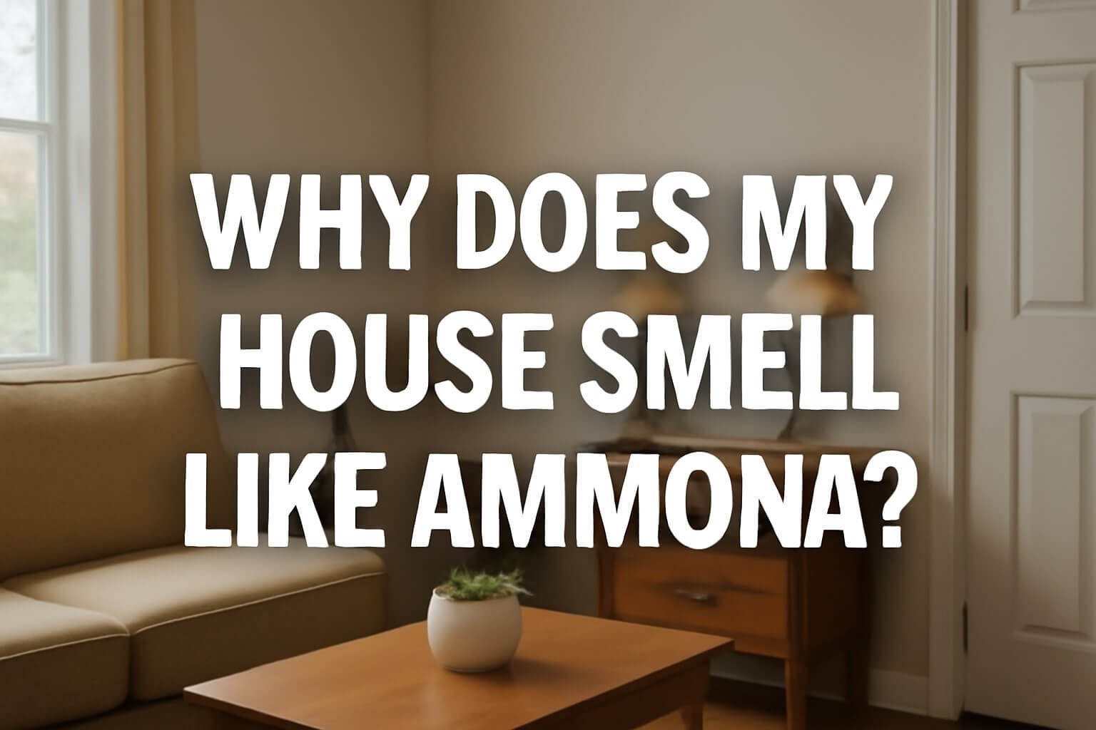 why does my house smell like ammonia