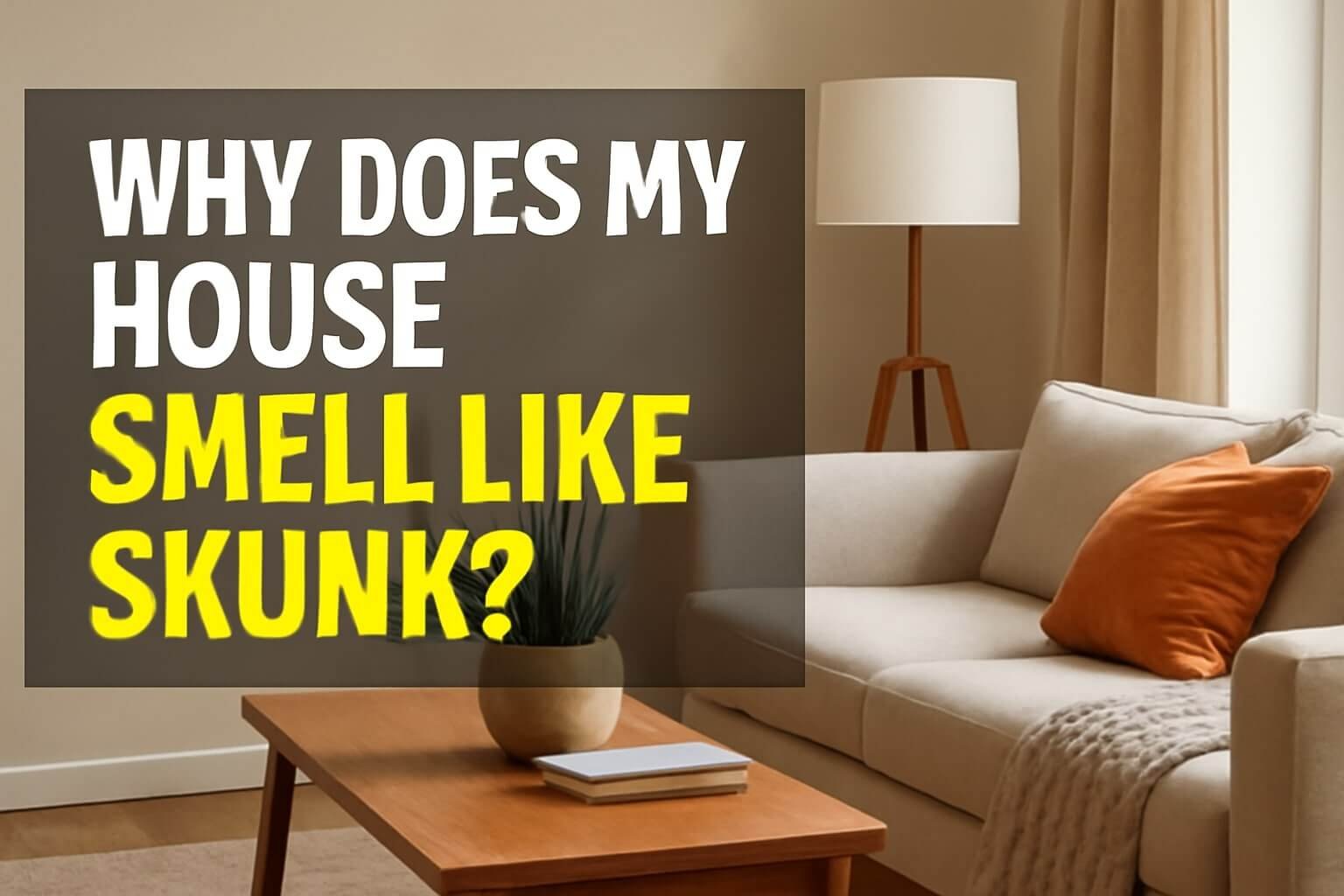 why does my house smell like skunk