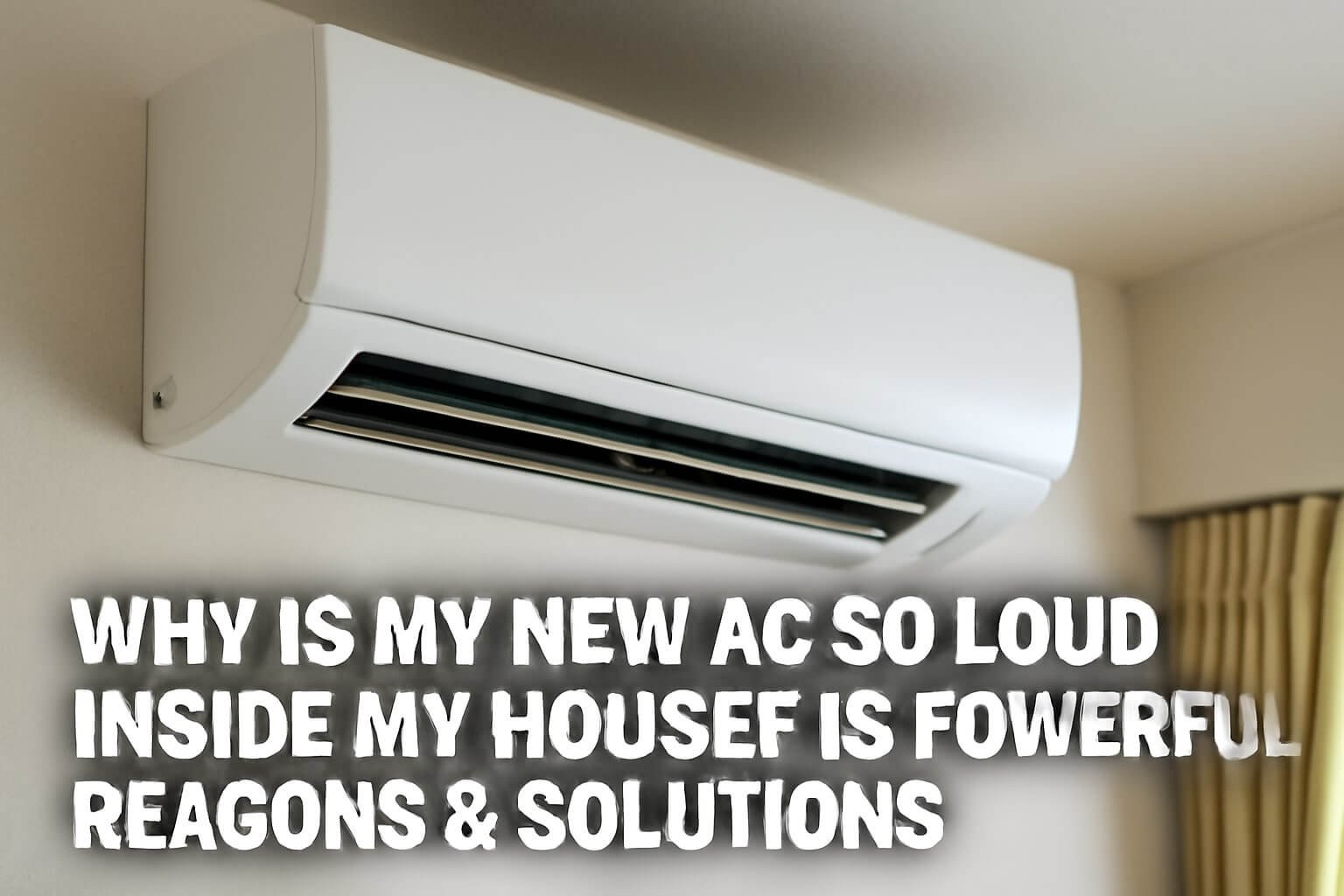 why is my new ac so loud inside my house