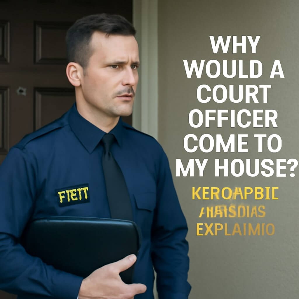 why would a court officer come to my house
