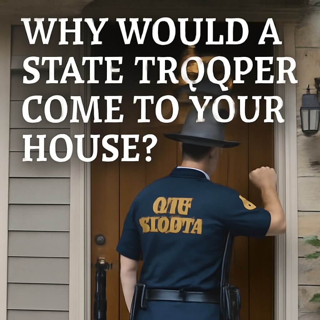 why would a state trooper come to your house