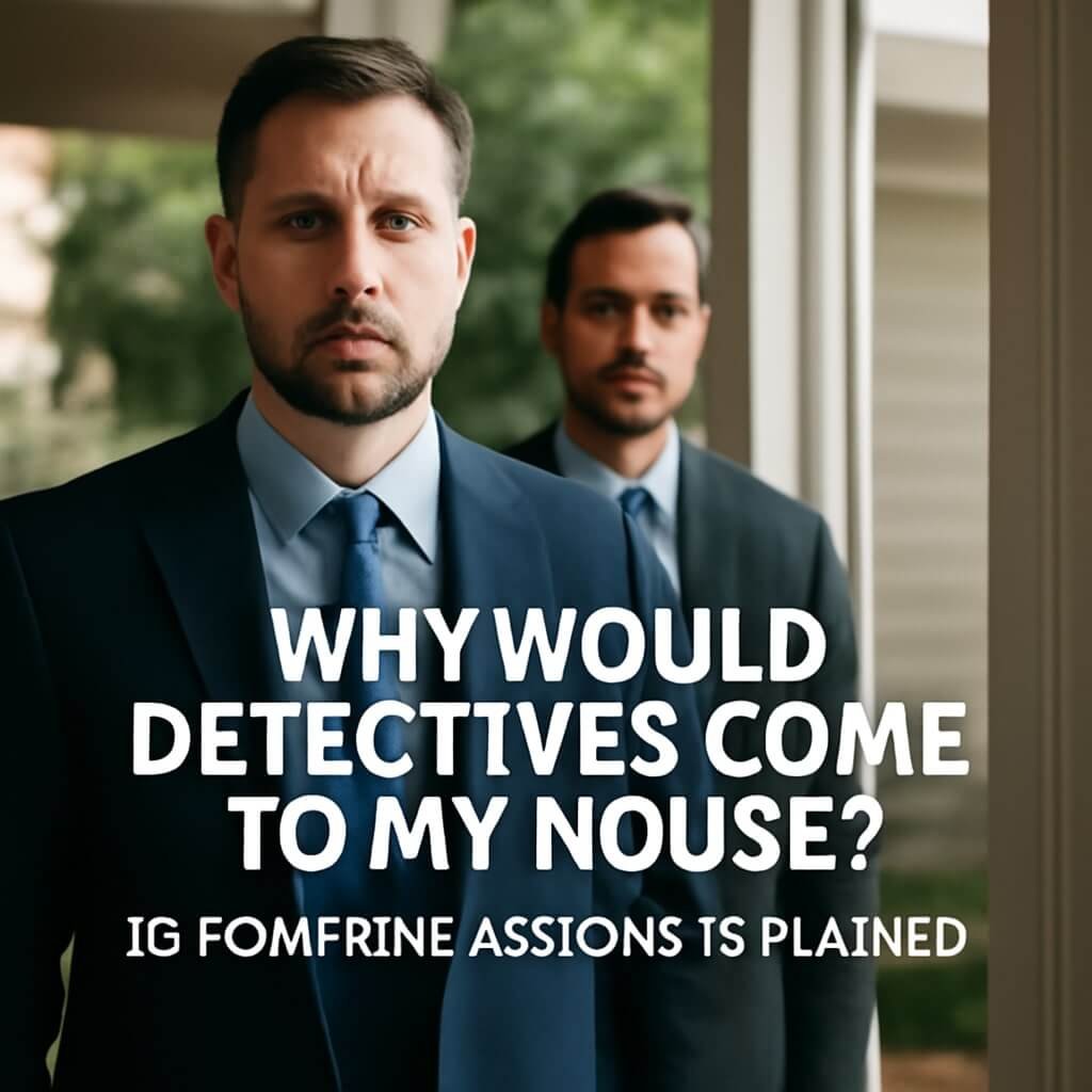 why would detectives come to my house