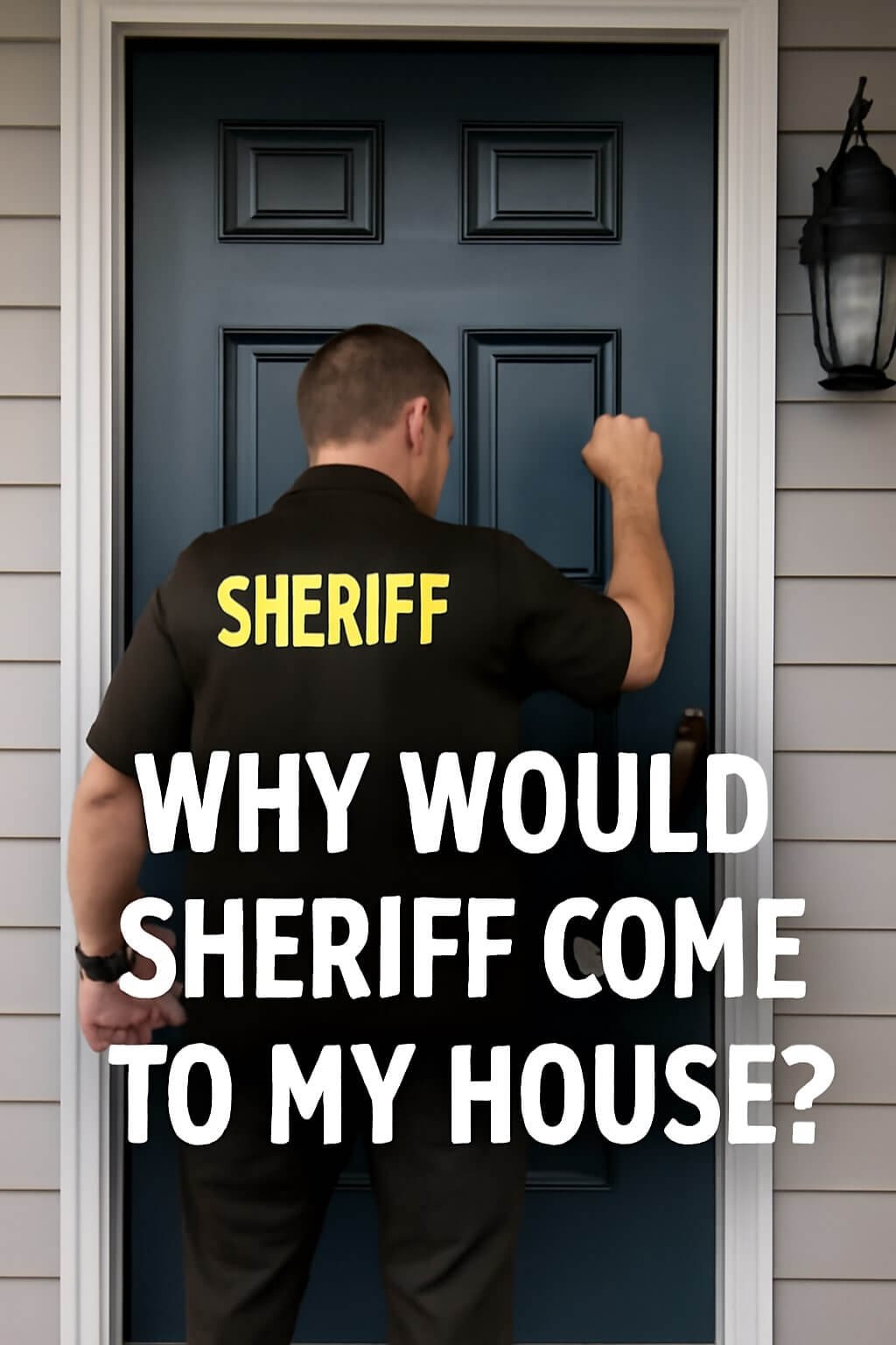 why would sheriff come to my house,
