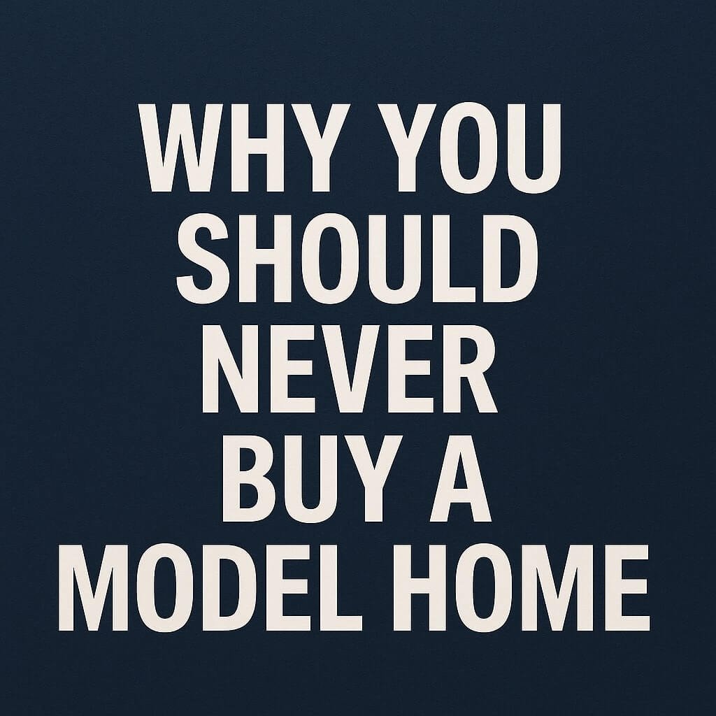 why you should never buy a model home