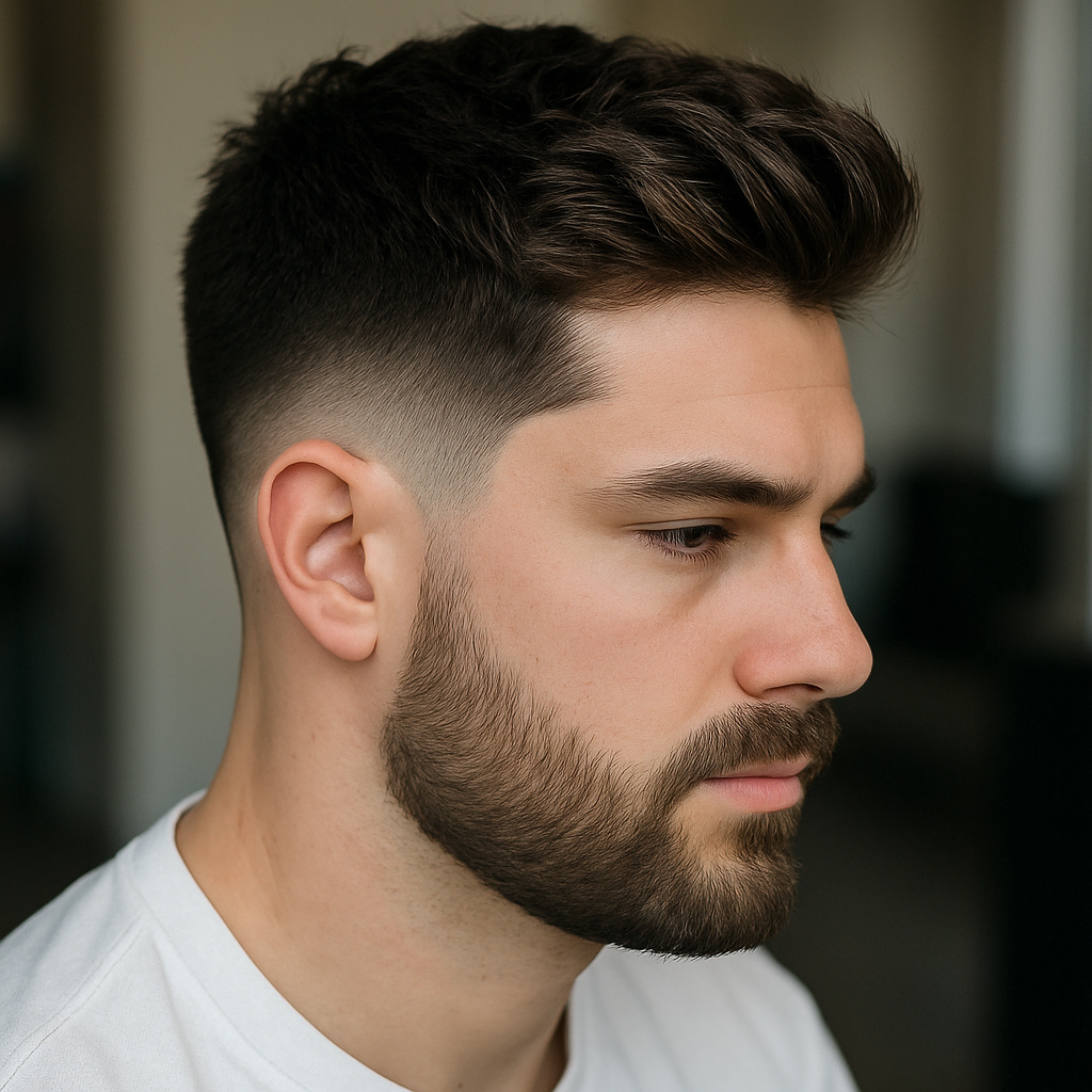 Low Taper Fade for Thick Hair