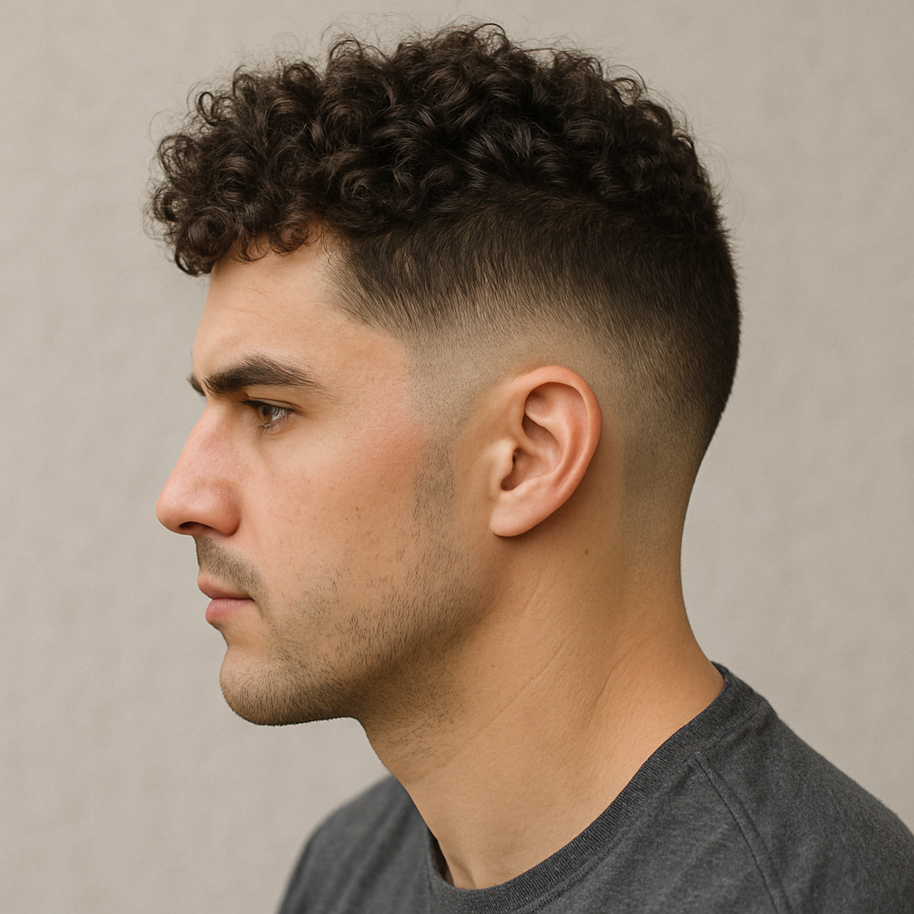 Drop Fade for Curly Hair