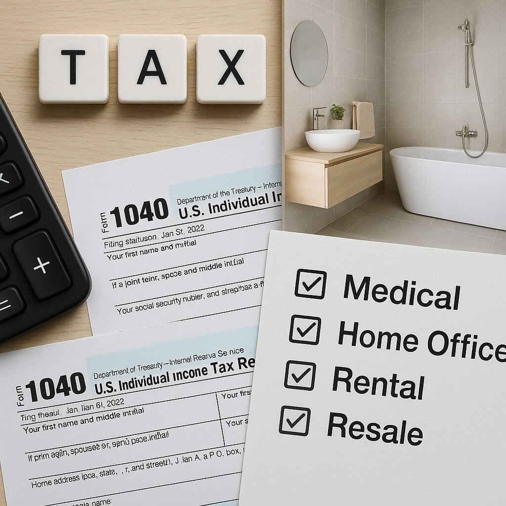 Factors That Determine Bathroom Remodel Tax Deductibility