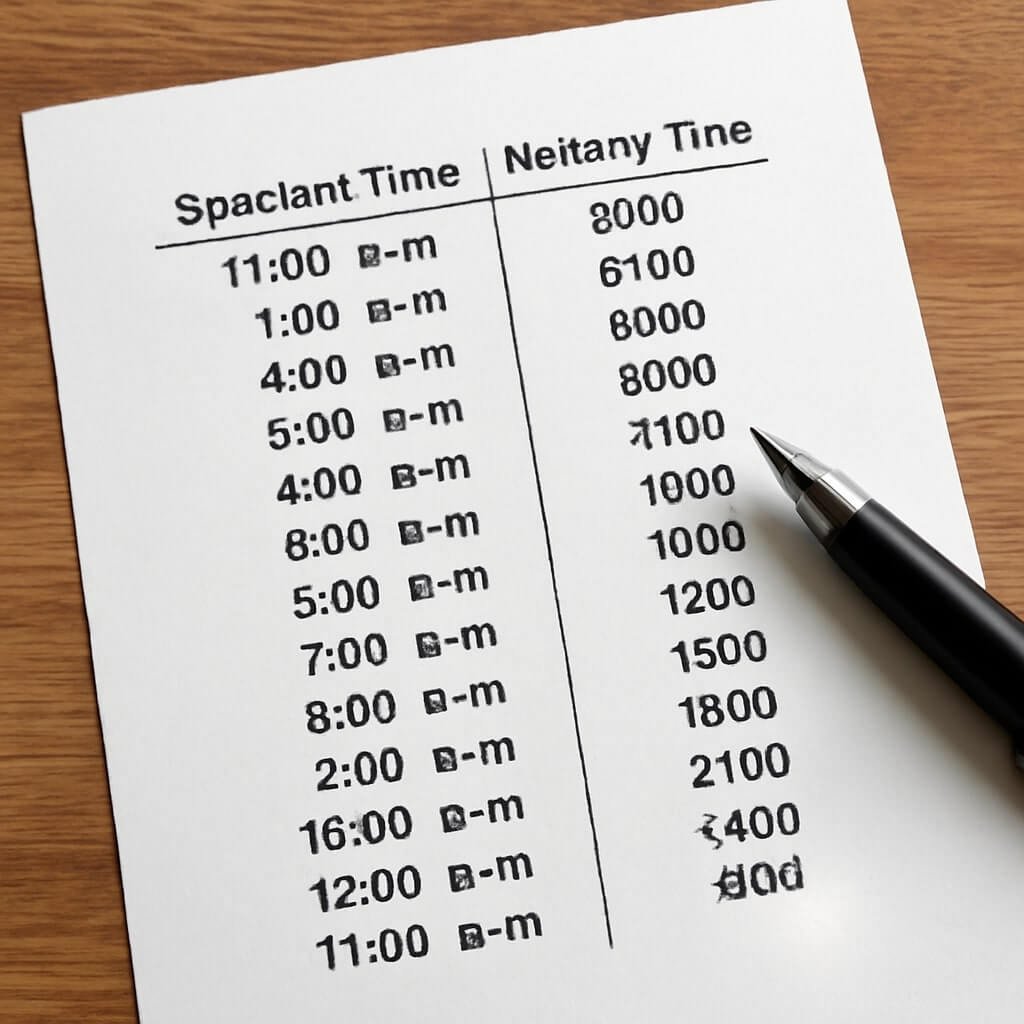 How to Read a Military Time Chart Easily