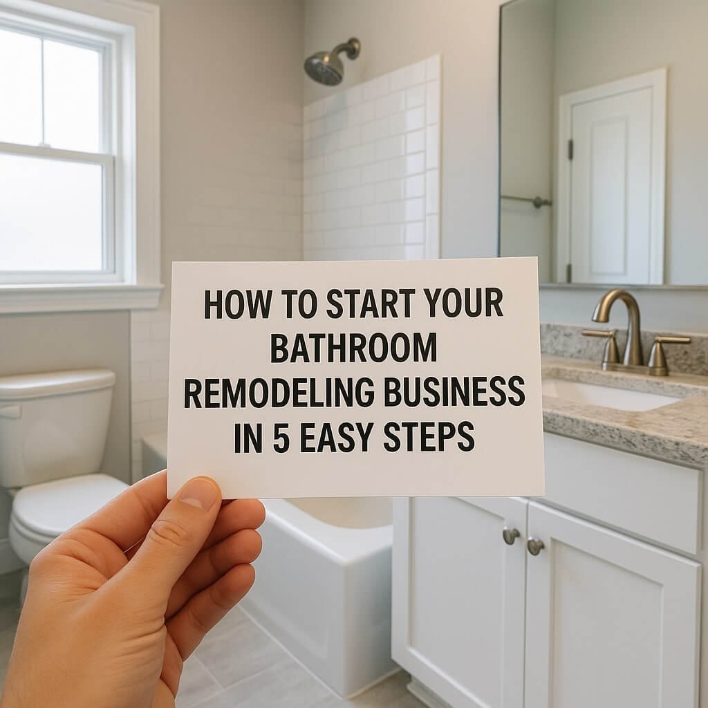 How to Start Your Bathroom Remodeling Business in 5 Easy Steps