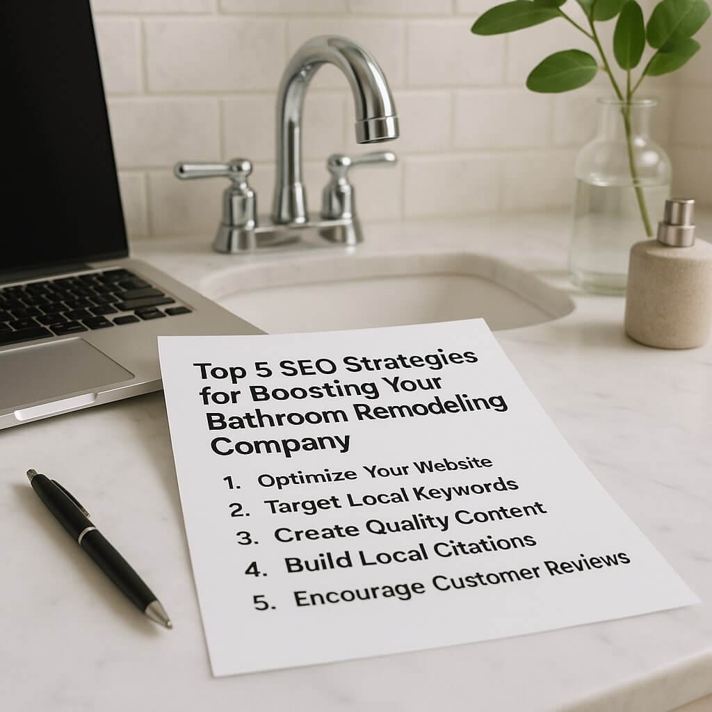 Top 5 SEO Strategies for Boosting Your Bathroom Remodeling Company