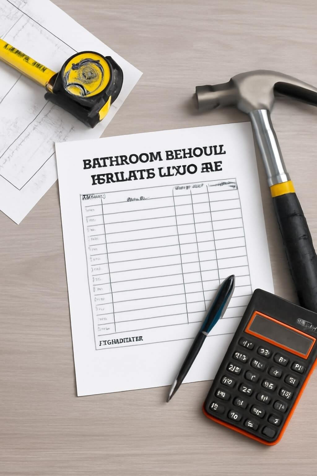 10 Tips for Creating a Bathroom Remodel Estimate Template